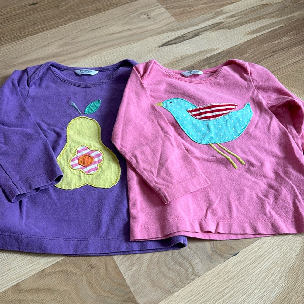 Baby Boden long sleeve shirt bundle -6-12 month